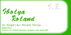 ibolya roland business card